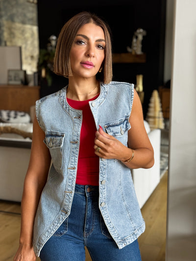 Callie Denim Vest by Habitual