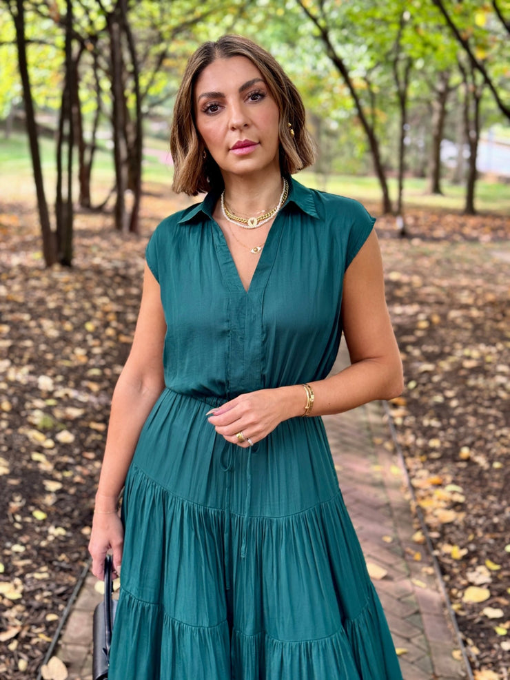 Alison Dress (Hunter Green) - theClothesRak