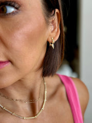 Gabriella Pave Triple Spike Earrings by Melinda Maria - theClothesRak