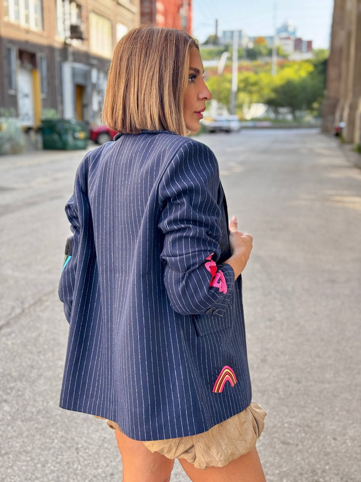 Hamil Blazer (Navy) - theClothesRak