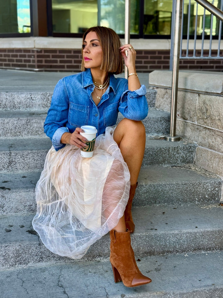 Jeanie Denim Shirt - theClothesRak