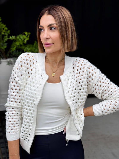 Jenny Cardigan (White) - theClothesRak