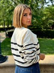 Line Up Stripe Sweatshirt by Z Supply - theClothesRak