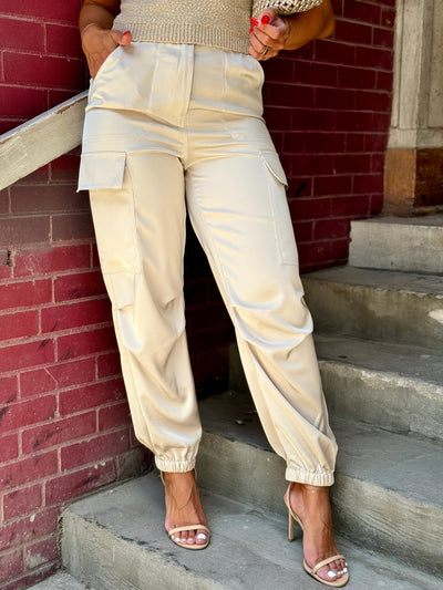 Maryn Cargo Pant (Champagne) - theClothesRak