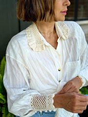 Rhiannon Crochet Shirt by Free People - theClothesRak