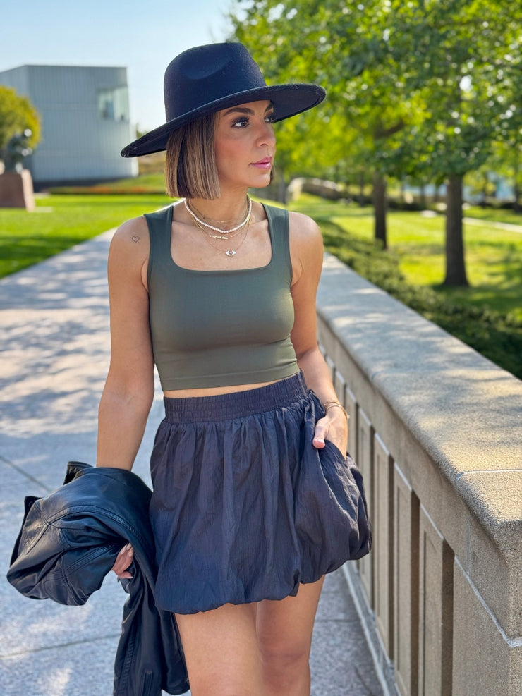 Sarah Tank (Olive) - theClothesRak