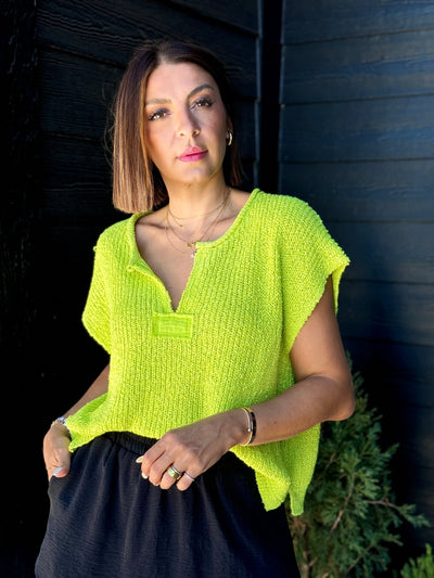 Vicky Top (Lime) - theClothesRak